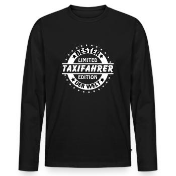 Bester Taxifahrer der Welt - Männer Premium Bio Langarmshirt - Schwarz - Vorne - Nico (187cm)