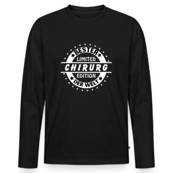 Bester Chirurg der Welt - Männer Premium Bio Langarmshirt - Schwarz - Vorne - Nico (187cm)