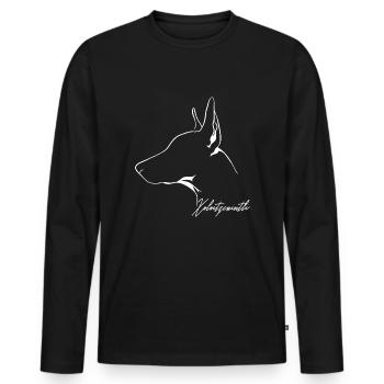 XOLOITZCUINTLI XOLO Chien chien chien nu Wilsigns - T-shirt manches longues Premium bio Homme - noir - Devant - Nico (187cm)