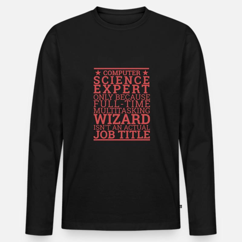 "Computer Science Expert Wizard | Informatik" Männer Premium Bio Langarmshirt