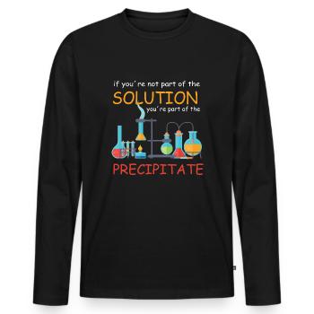 Chemie Lehrer Wissenschaftler Chemieker - Männer Premium Bio Langarmshirt - Schwarz - Vorne - Nico (187cm)