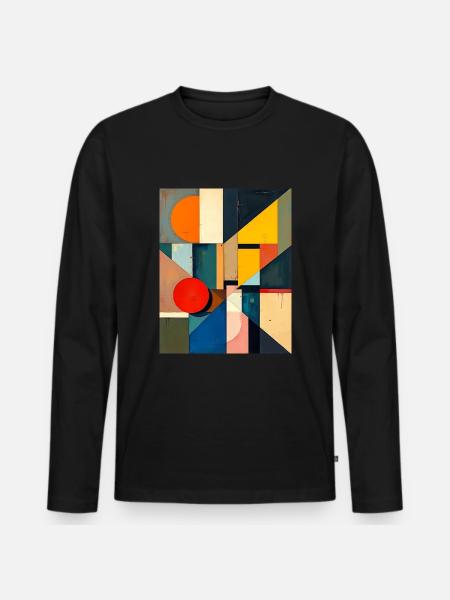Cubism - Men's Premium Organic Long Sleeve Shirt - black