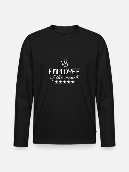 employee of the Month - Men's Premium Organic Long Sleeve Shirt - black
