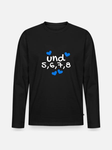 Dancing Dance Dance Course Rhythm - Men's Premium Organic Long Sleeve Shirt - black