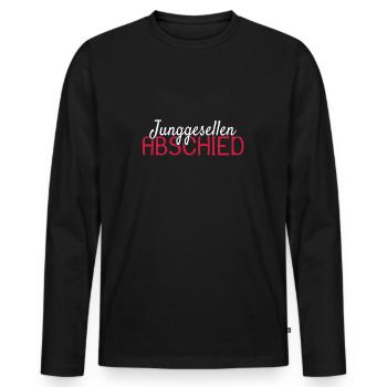 Junggesellen Abschied - Männer Premium Bio Langarmshirt - Schwarz - Vorne - Nico (187cm)