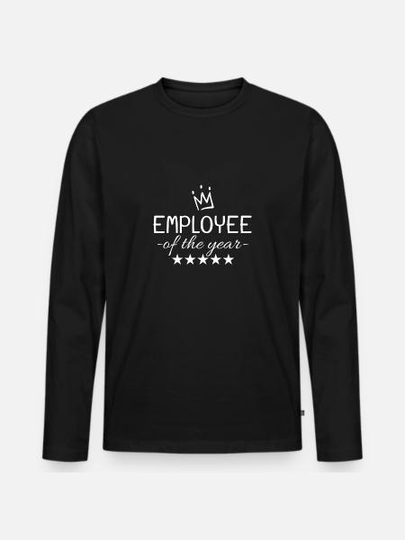 Employé de l'année - T-shirt manches longues Premium bio Homme - noir