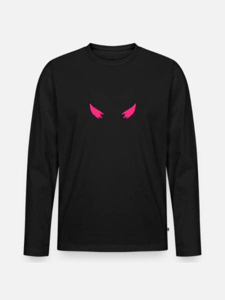 cornes diable - T-shirt manches longues Premium bio Homme - noir