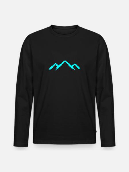 Mountain mountaineering - Men's Premium Organic Long Sleeve Shirt - black