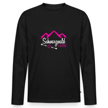 I love Black Forest - Men's Premium Organic Long Sleeve Shirt - black - Front - Nico (187cm)