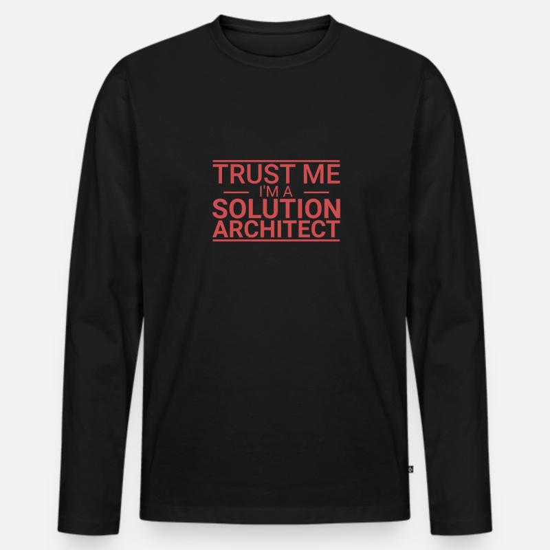 "Solution Architect Trust | Solution Architecture" Männer Premium Bio Langarmshirt