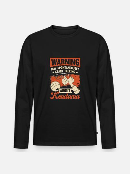 Kendama Game Kendama Player Gift - Men's Premium Organic Long Sleeve Shirt - black