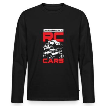 Lustiges RC Ferngesteuertes Auto Hobby Geschenk - Männer Premium Bio Langarmshirt - Schwarz - Vorne - Nico (187cm)