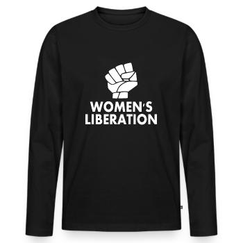 Womens liberation - Men's Premium Organic Long Sleeve Shirt - black - Front - Nico (187cm)