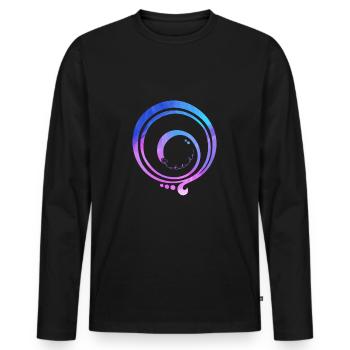 Reiki Chakra Spirituelle Meditation - Männer Premium Bio Langarmshirt - Schwarz - Vorne - Nico (187cm)
