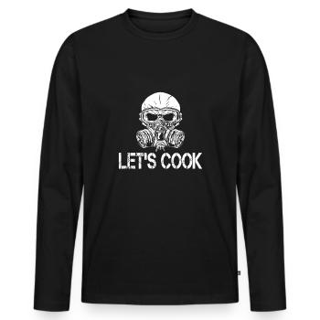 Let's Cook Chemiker Chemie Student Chemielabor - Männer Premium Bio Langarmshirt - Schwarz - Vorne - Nico (187cm)