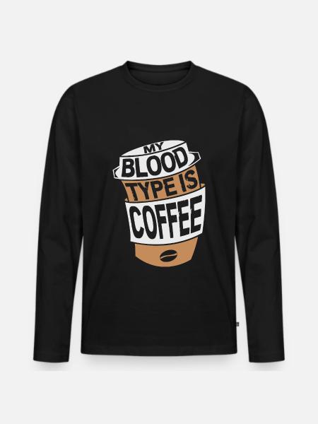 Nurse Caregiver Blood Sampling Phlebotomist - Men's Premium Organic Long Sleeve Shirt - black