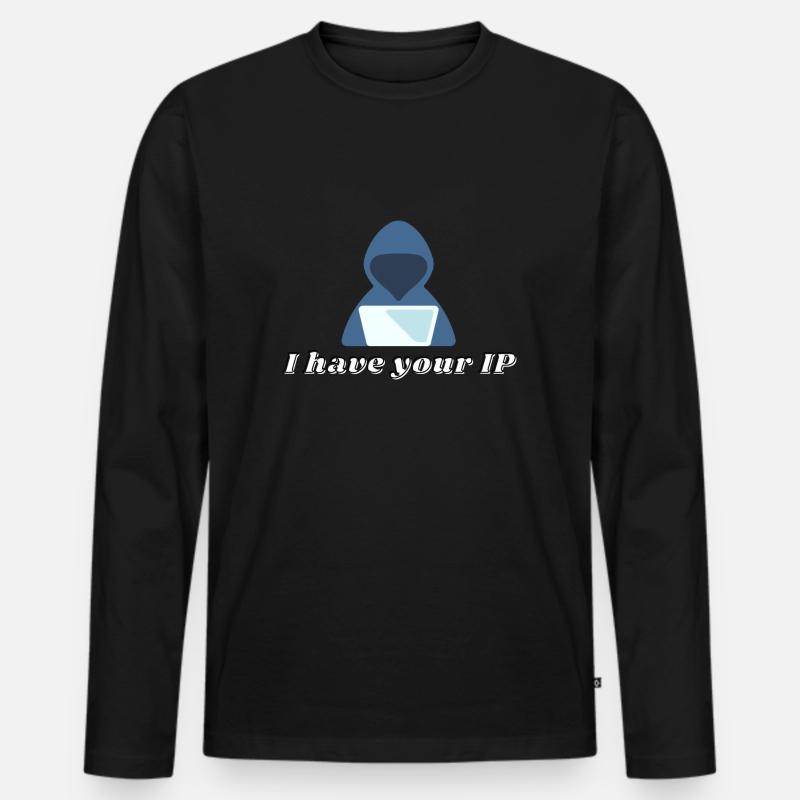 IP Computer Scientist Programmer It Coding - Men's Premium Organic Long Sleeve Shirt - black