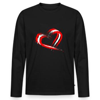 Canada - T-shirt manches longues Premium bio Homme - noir - Devant - Nico (187cm)