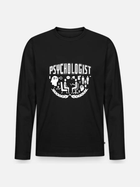 Psychologist Psychologist Job - Men's Premium Organic Long Sleeve Shirt - black