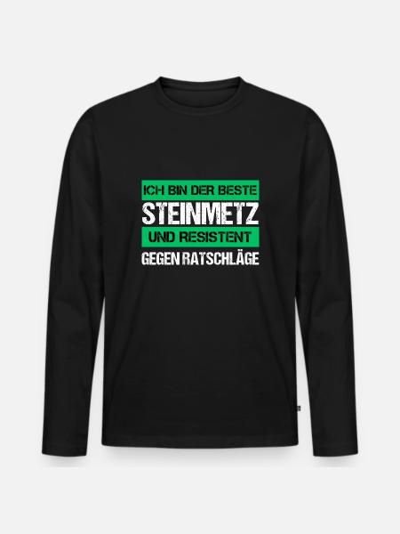 Resistant Stonemason - Men's Premium Organic Long Sleeve Shirt - black