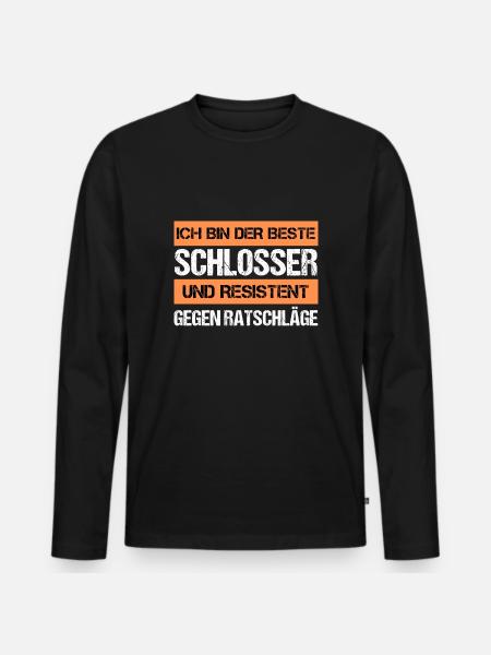 Resistant locksmith - Men's Premium Organic Long Sleeve Shirt - black