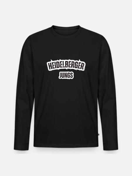 Heidelberg Boys - Men's Premium Organic Long Sleeve Shirt - black