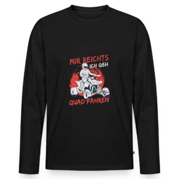Quadfahrer Quad Biker ATV Quad Quadtour Hobby - Männer Premium Bio Langarmshirt - Schwarz - Vorne - Nico (187cm)