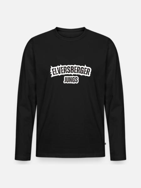Elversberg Boys - Men's Premium Organic Long Sleeve Shirt - black