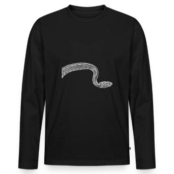 Serpents Serpents - T-shirt manches longues Premium bio Homme - noir - Devant - Nico (187cm)