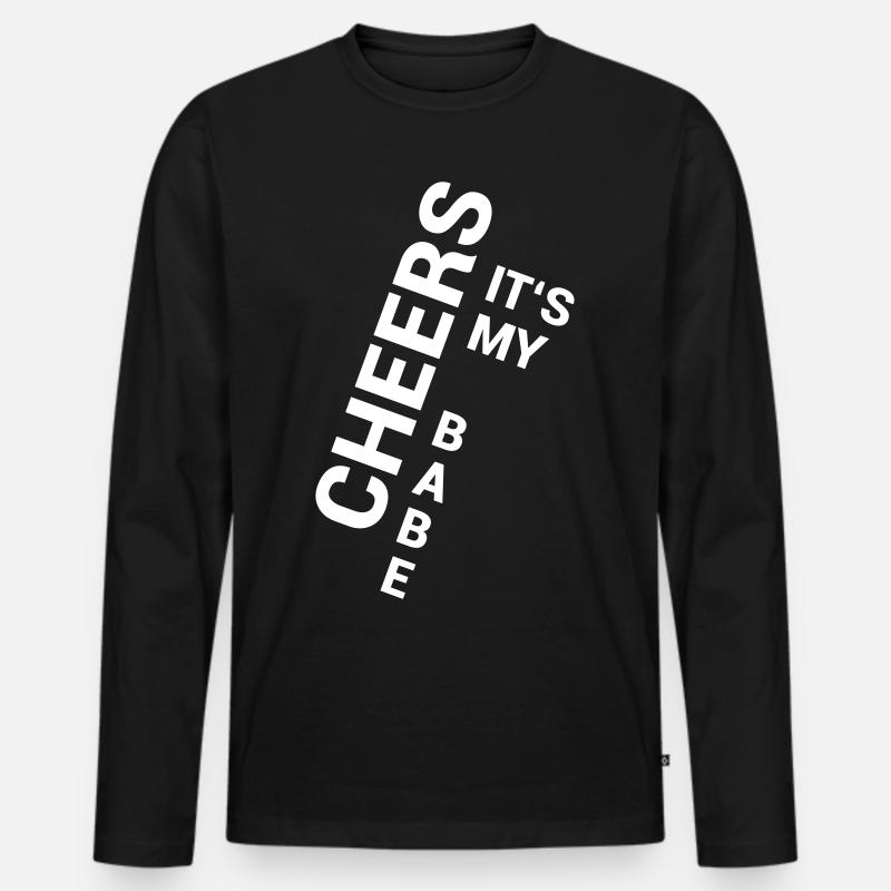 My Babe - Männer Premium Bio Langarmshirt - Schwarz