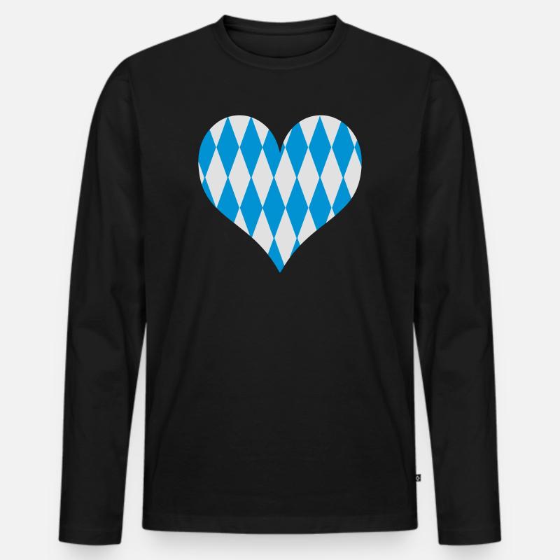 blockedTitle - Männer Premium Bio Langarmshirt - Schwarz