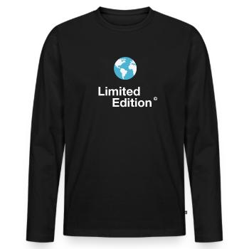 Earth Planet Schutz limited Earth Save planet klima - T-shirt manches longues Premium bio Homme - noir - Devant - Nico (187cm)