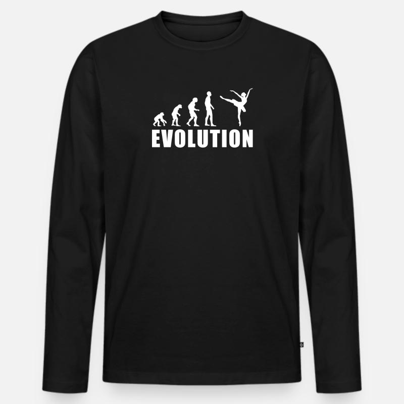 EVOLUTION BALLET ballet dancer gift - Men's Premium Organic Long Sleeve Shirt - black