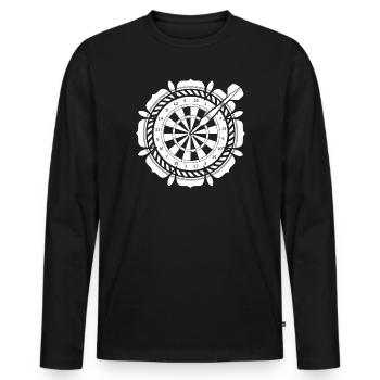 Fléchettes Fléchettes 180 Flèches Flèches Sports Gambling Vate - T-shirt manches longues Premium bio Homme - noir - Devant - Nico (187cm)