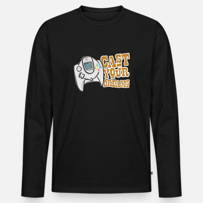 Game Zocken Geschenk - Männer Premium Bio Langarmshirt - Schwarz