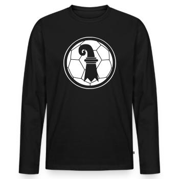 Soccer Basel - Men's Premium Organic Long Sleeve Shirt - black - Front - Nico (187cm)