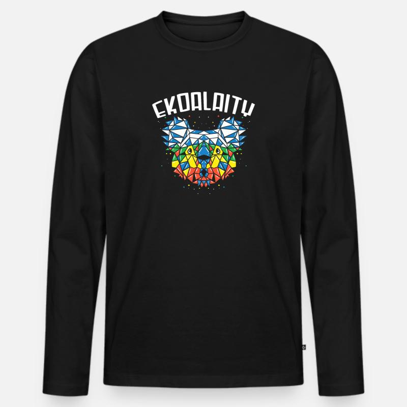 Gay Pride - Männer Premium Bio Langarmshirt - Schwarz