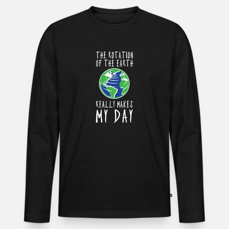 Lehrer Geographie Lehrer Geschenk - Männer Premium Bio Langarmshirt - Schwarz