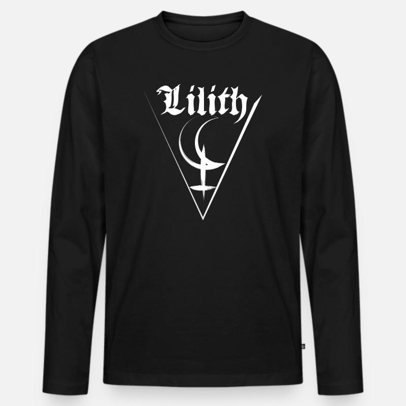 Simbolo di Lilith - Maglia a manica lunga ecologica premium da uomo - nero