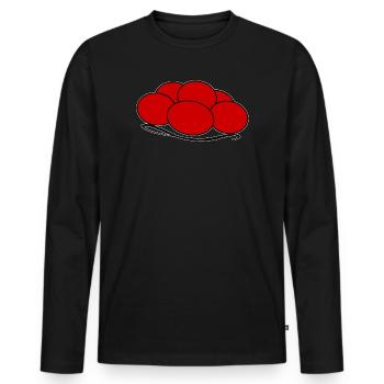 Bollenhut Black Forest Freiburg - Men's Premium Organic Long Sleeve Shirt - black - Front - Nico (187cm)