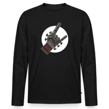 Guitar rock music rock guitar hard rock rock music - Men's Premium Organic Long Sleeve Shirt - black - Front - Nico (187cm)