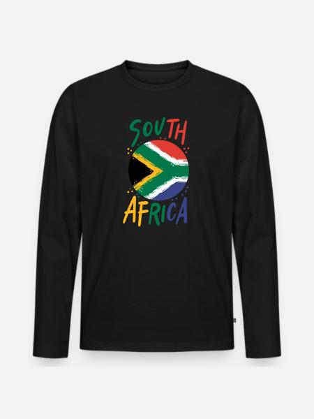 Afrique du Sud - T-shirt manches longues Premium bio Homme - noir