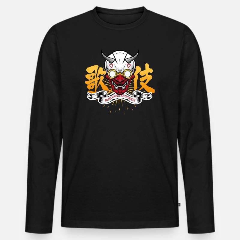 Run Run Runnnnn !!!! - Männer Premium Bio Langarmshirt - Schwarz