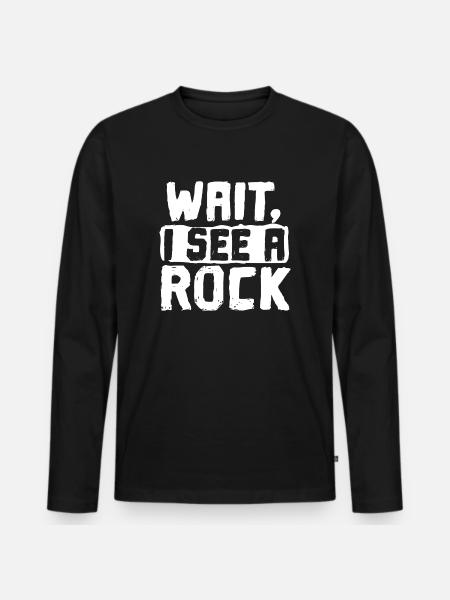 Geologist geology - Men's Premium Organic Long Sleeve Shirt - black