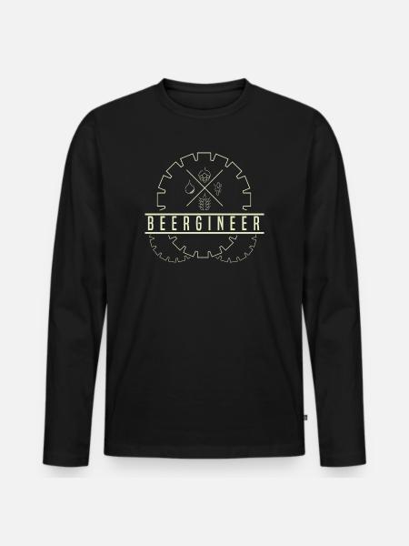 Beer Beer Brewer - Men's Premium Organic Long Sleeve Shirt - black