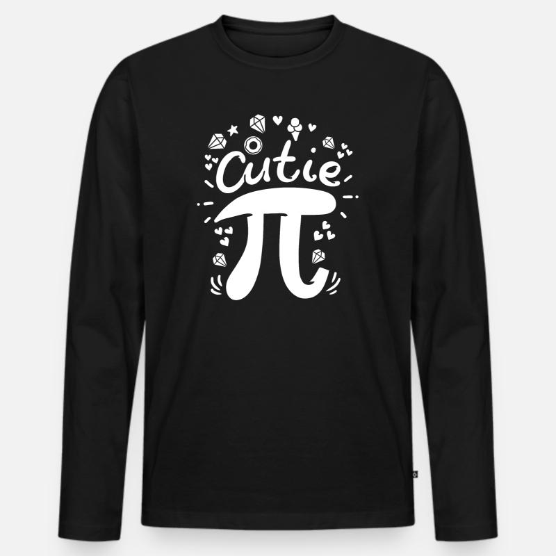 Pi Pi Day Math - Men's Premium Organic Long Sleeve Shirt - black