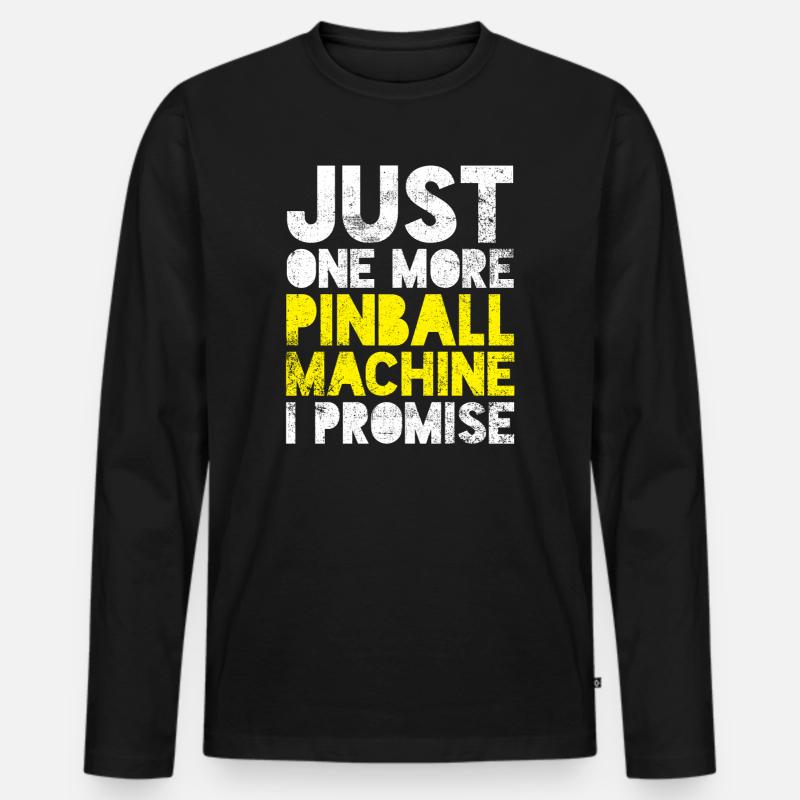 Flipperautomat - Männer Premium Bio Langarmshirt - Schwarz