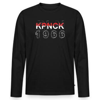 Berlin Köpenick Millésime 1966 55ème anniversaire - T-shirt manches longues Premium bio Homme - noir - Devant - Nico (187cm)