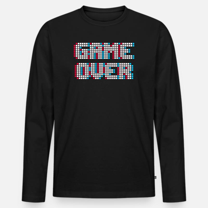 Gamer Games Zocker - Männer Premium Bio Langarmshirt - Schwarz