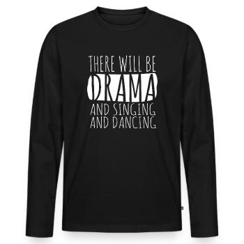 Theater Schauspieler Schauspielerin - Männer Premium Bio Langarmshirt - Schwarz - Vorne - Nico (187cm)